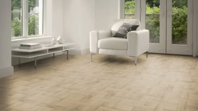 View of Brambly Oak Pattern luxury vinyl tile by Amtico