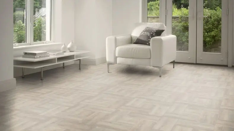 View of Seaboard Oak Pattern luxury vinyl tile by Amtico
