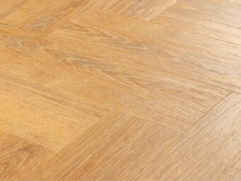 View of Boardwalk Oak Narrow Plank luxury vinyl tile by Amtico