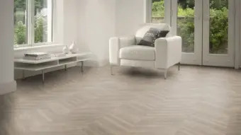 View of Strand Oak Pattern luxury vinyl tile by Amtico