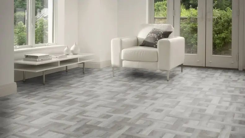 View of Valley Oak Pattern luxury vinyl tile by Amtico