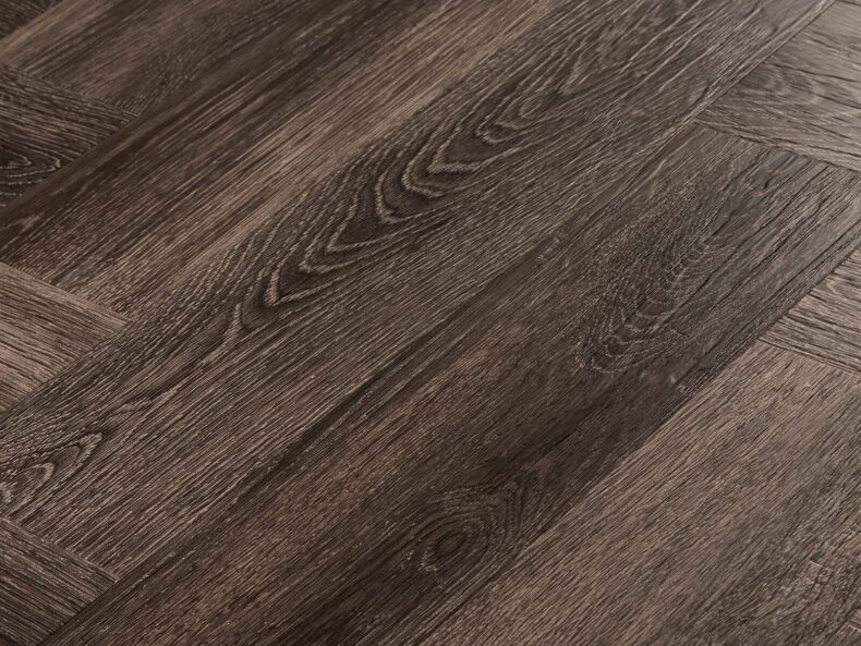View of Burnished Timber Narrow Plank luxury vinyl tile by Amtico