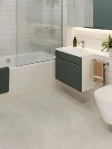 View of Arctic Ceramic luxury vinyl tile by Amtico