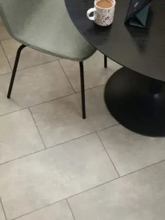 View of City Concrete luxury vinyl tile by Amtico
