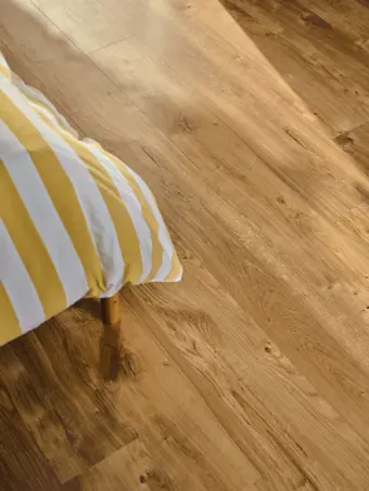View of English Oak luxury vinyl tile by Amtico