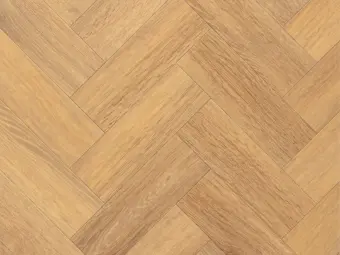 View of Spacia Mulled Oak in Small Parquet luxury vinyl tile by Amtico