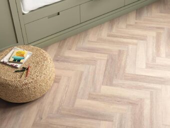 View of Spacia Powdered Oak in Small Parquet luxury vinyl tile by Amtico