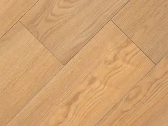 View of Spacia Pale Ash in Small Parquet luxury vinyl tile by Amtico