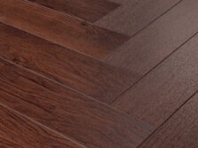 View of Spacia Black Walnut in Small Parquet luxury vinyl tile by Amtico