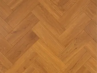 View of Spacia Traditional Oak in Small Parquet luxury vinyl tile by Amtico
