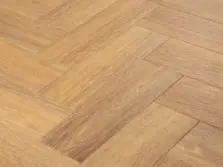 View of Spacia Mulled Oak in Large Parquet luxury vinyl tile by Amtico