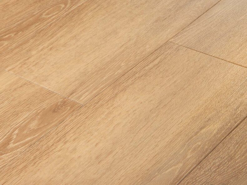 View of Spacia Muted Oak in Large Parquet luxury vinyl tile by Amtico