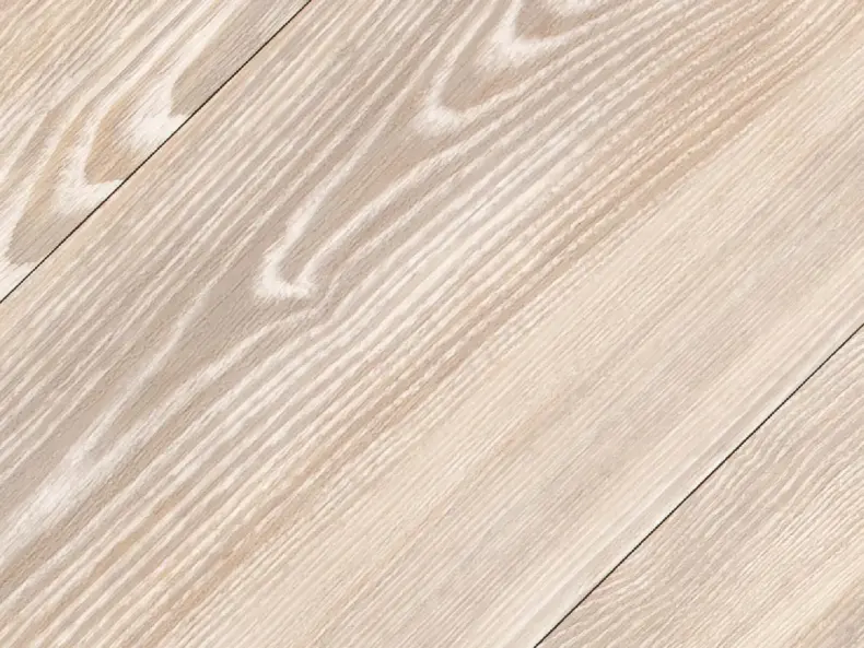 View of Spacia White Ash in Large Parquet luxury vinyl tile by Amtico