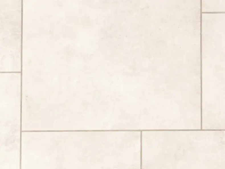 View of Spacia Stanton Stone Large Square luxury vinyl tile by Amtico