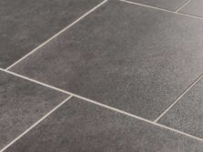 View of Spacia Ceramic Flint Small Square luxury vinyl tile by Amtico