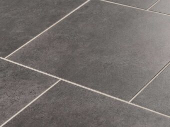View of Spacia Ceramic Flint Small Rectangle luxury vinyl tile by Amtico