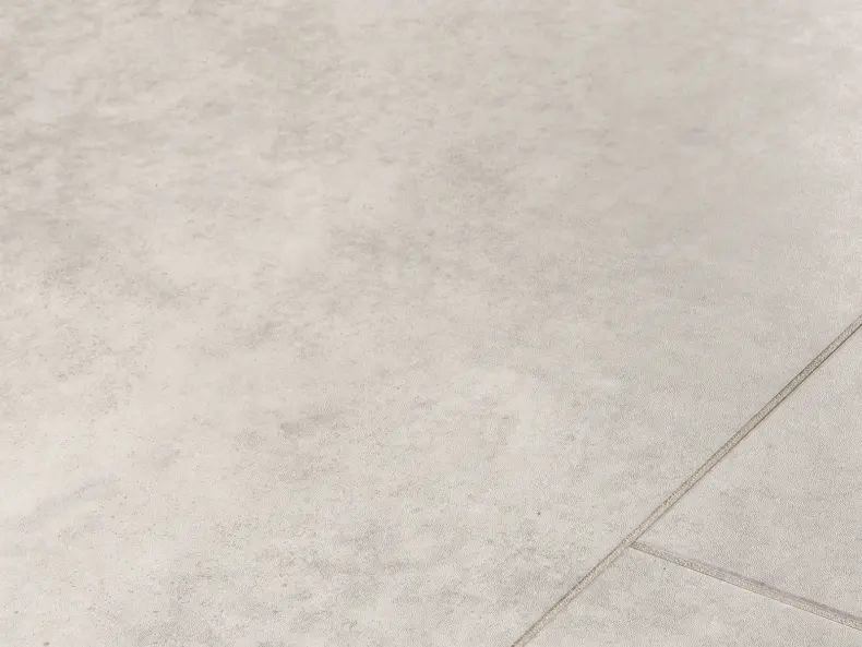 View of Spacia Villa Concrete Small Square luxury vinyl tile by Amtico