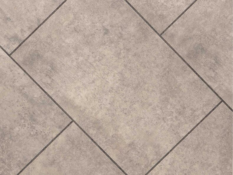 View of Spacia Century Concrete Small Rectangle luxury vinyl tile by Amtico