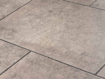 View of Spacia Century Concrete Small Rectangle luxury vinyl tile by Amtico