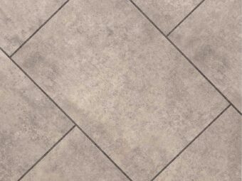 View of Spacia Century Concrete Large Rectangle luxury vinyl tile by Amtico