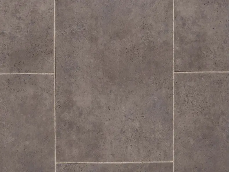 View of Spacia Ceramic Sable Small Square luxury vinyl tile by Amtico