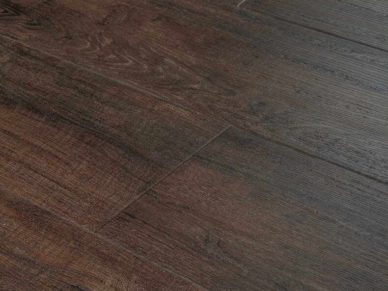 View of Spacia Rustic Barn Wood Wide Plank luxury vinyl tile by Amtico