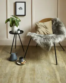View of Spacia Bleached Elm Wide Plank luxury vinyl tile by Amtico