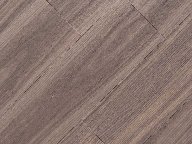 View of Spacia Dusky Walnut Narrow Plank luxury vinyl tile by Amtico