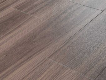 View of Spacia Dusky Walnut Narrow Plank luxury vinyl tile by Amtico