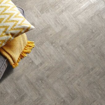 View of Smoke Brushed Elm 2233 luxury vinyl tile by Camaro