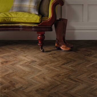 View of Georgian Parquet 2252 luxury vinyl tile by Camaro