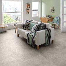 View of Burnished Concrete 2342 luxury vinyl tile by Camaro