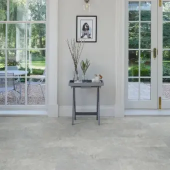 View of Tribeca Cement 2348 luxury vinyl tile by Camaro