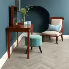 View of Westchester Oak Large Parquet LPQ2253 luxury vinyl tile by Camaro