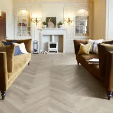 View of Waterside Oak Large Parquet LPQ2256 luxury vinyl tile by Camaro