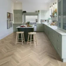 View of Naked Blond Oak Large Parquet LPQ2257 luxury vinyl tile by Camaro
