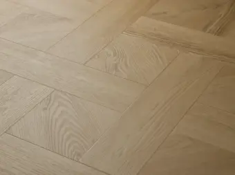 View of Sandy Oak (Basketweave) luxury vinyl tile by Elements Inspirations