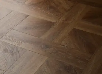 View of Espresso (Basketweave) luxury vinyl tile by Elements Inspirations