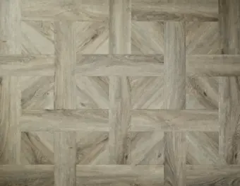 View of Dove Oak (Basketweave) luxury vinyl tile by Elements Inspirations