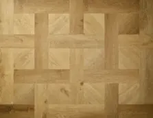 View of Natural Oak (Basketweave) luxury vinyl tile by Elements Inspirations