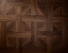 View of Mahogany (Basketweave) luxury vinyl tile by Elements Inspirations