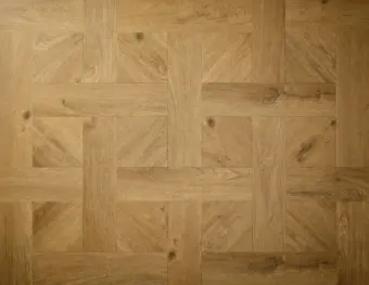 View of Barn Oak (Basketweave) luxury vinyl tile by Elements Inspirations