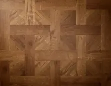 View of Royal Oak (Basketweave) luxury vinyl tile by Elements Inspirations