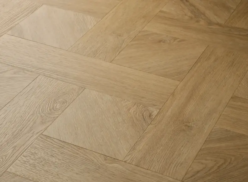 View of Holm Oak (Basketweave) luxury vinyl tile by Elements Inspirations