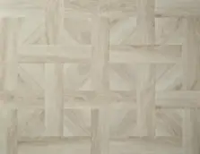 View of White Ash (Basketweave) luxury vinyl tile by Elements Inspirations