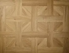 View of Golden Oak (Basketweave) luxury vinyl tile by Elements Inspirations