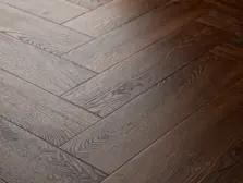 View of Mahogany (Herringbone) luxury vinyl tile by Elements Inspirations