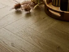 View of Classic Oak (Herringbone) luxury vinyl tile by Elements Inspirations
