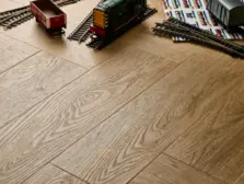 View of Holm Oak (Herringbone) luxury vinyl tile by Elements Inspirations