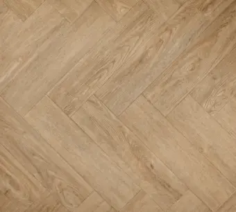 View of Holm Oak (Herringbone) luxury vinyl tile by Elements Inspirations